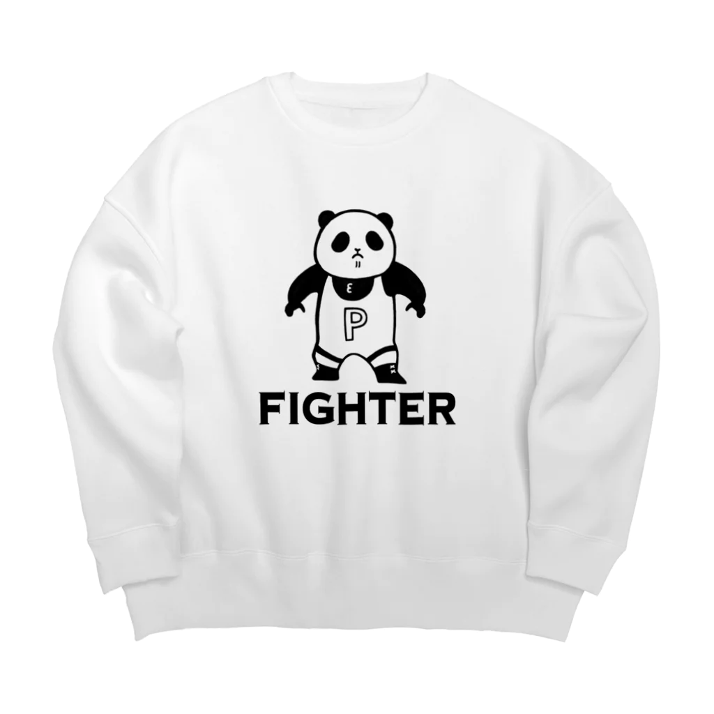 パンダプロレス&パンダジムのパンダプロレス ファイター Big Crew Neck Sweatshirt