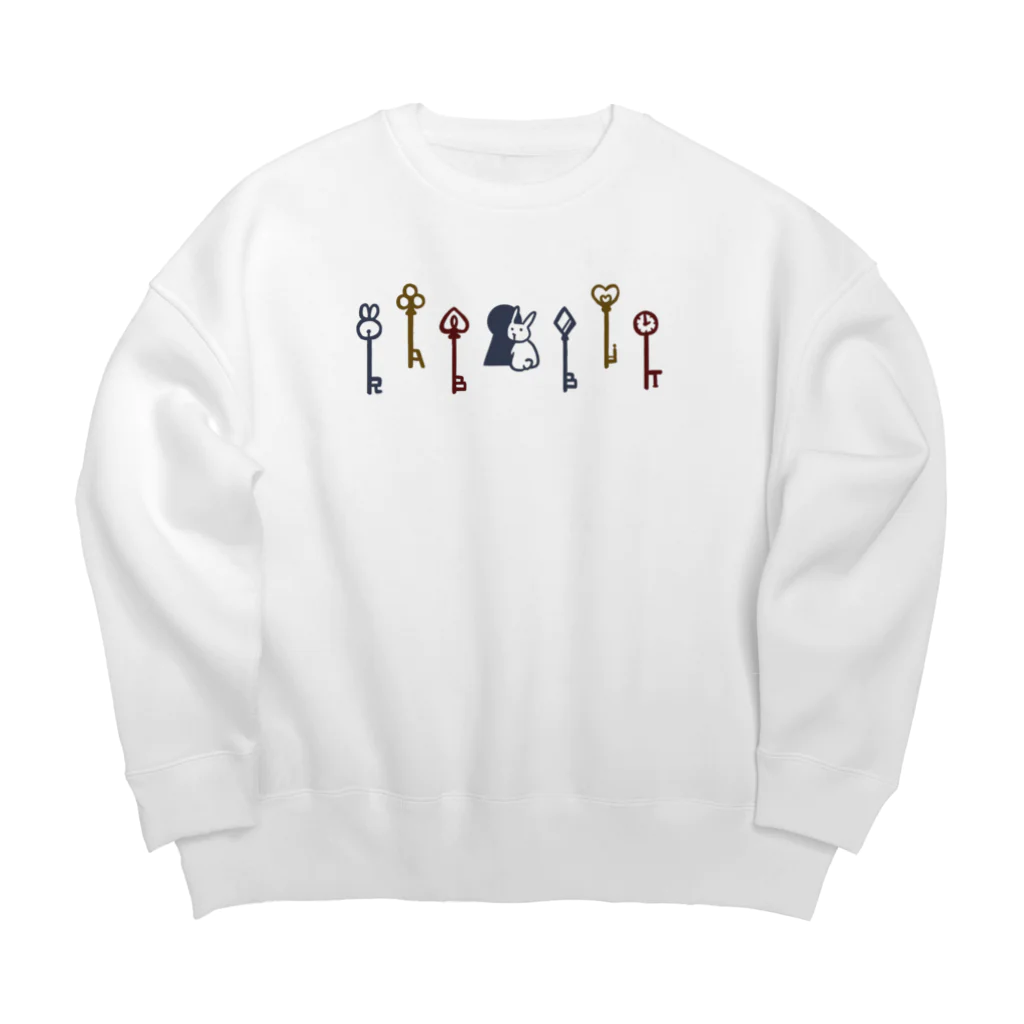 Andiamoのうさぎのカギ Big Crew Neck Sweatshirt