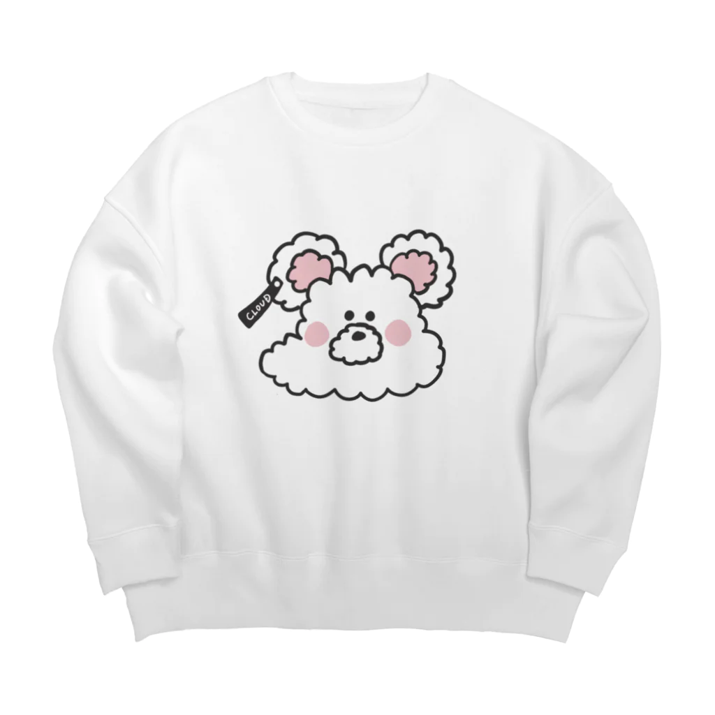 CLOUD ROOMのクラウドのお顔 Big Crew Neck Sweatshirt