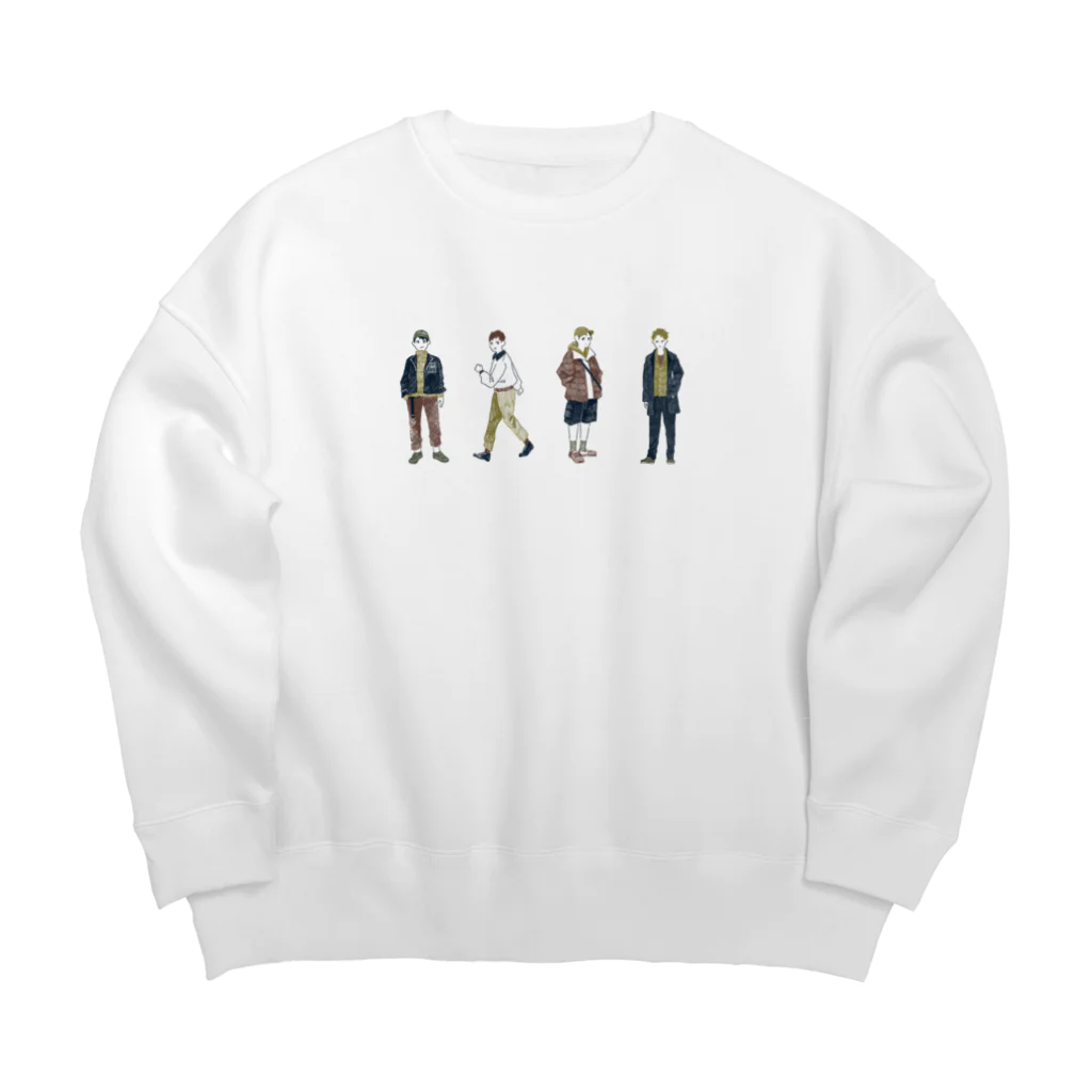 terazのメンズ４ファッション Big Crew Neck Sweatshirt