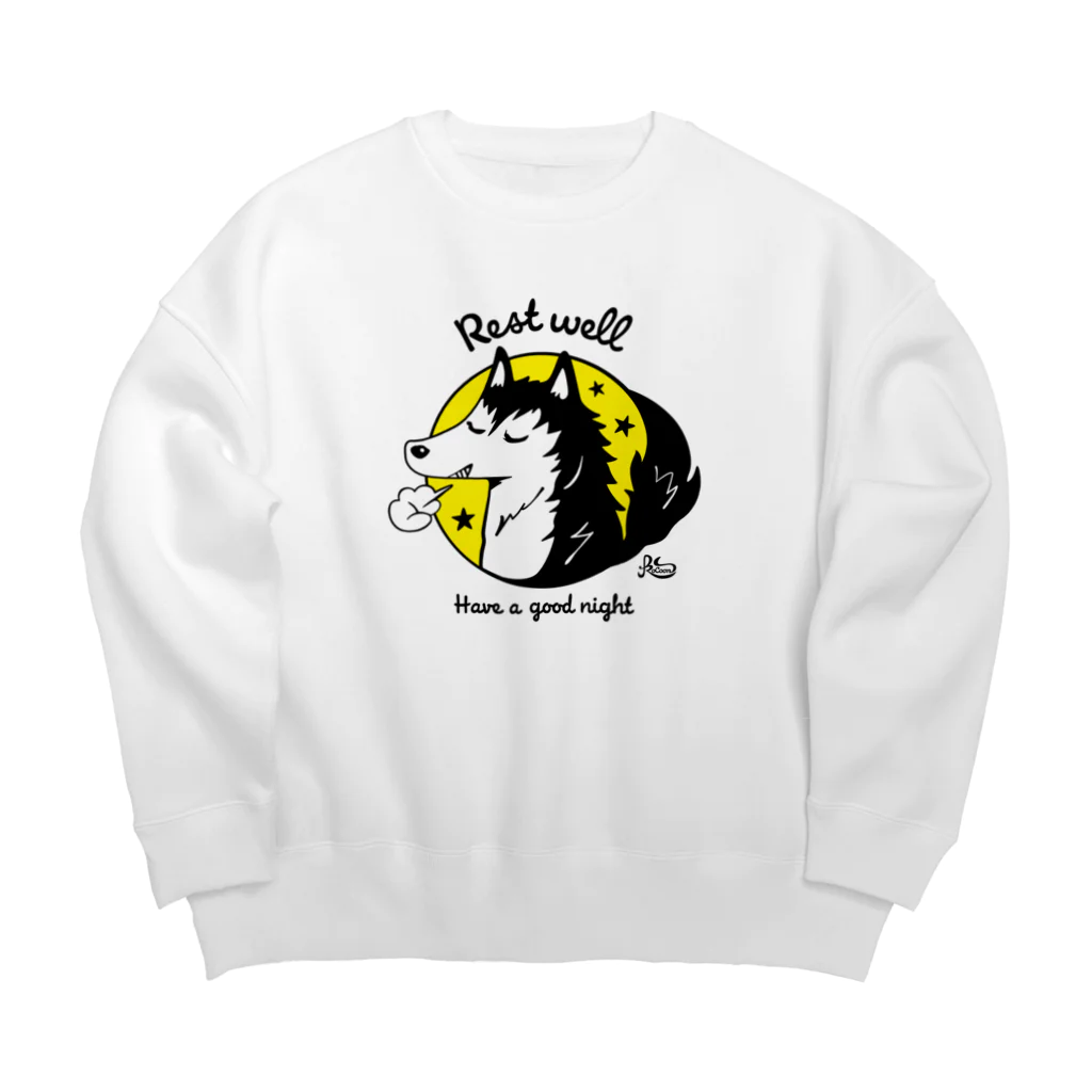 kocoon（コクーン）のお疲れさまオオカミ Big Crew Neck Sweatshirt