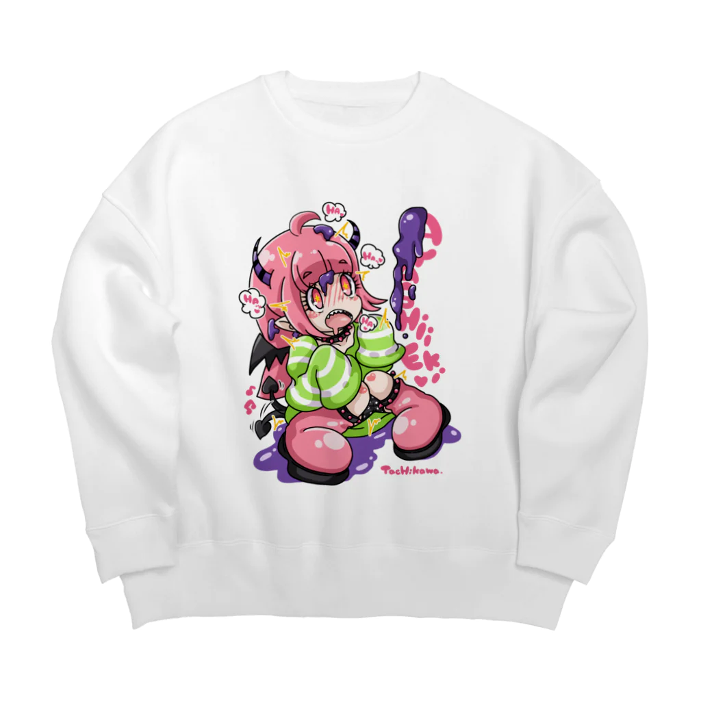 tachikawaのayashiieki Big Crew Neck Sweatshirt