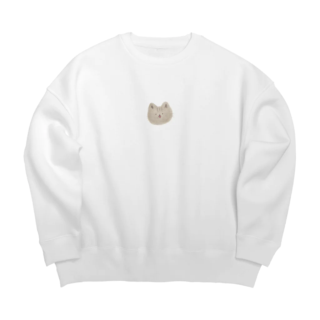 しろいくまちゃんのﾈｺﾁｬﾝ：ﾉﾗ Big Crew Neck Sweatshirt