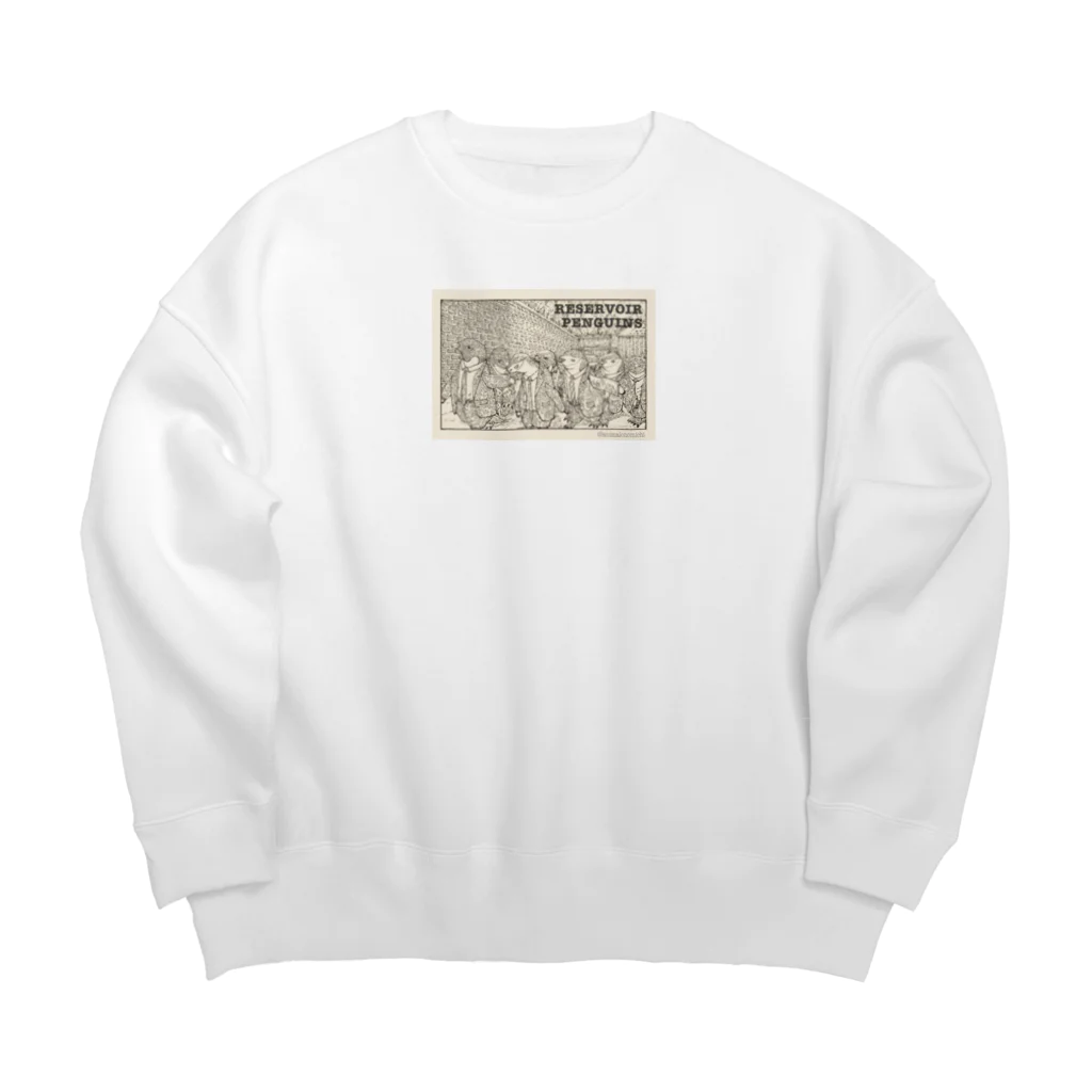 animal おのみちのRESERVOIR PENGUINS  Big Crew Neck Sweatshirt