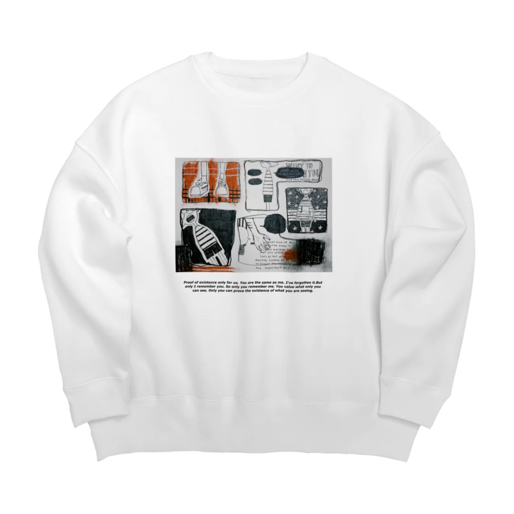 KOPAKUの存在証明くん Big Crew Neck Sweatshirt