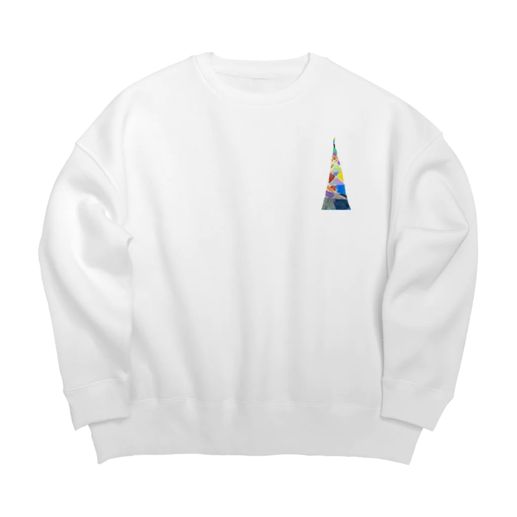 Hummingbirdのカラフルタワー Big Crew Neck Sweatshirt