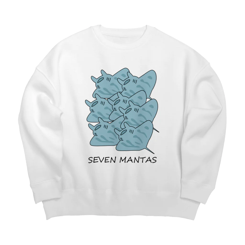 ビヨンド・ザ・ピクチャーの７匹のマンタさん Big Crew Neck Sweatshirt