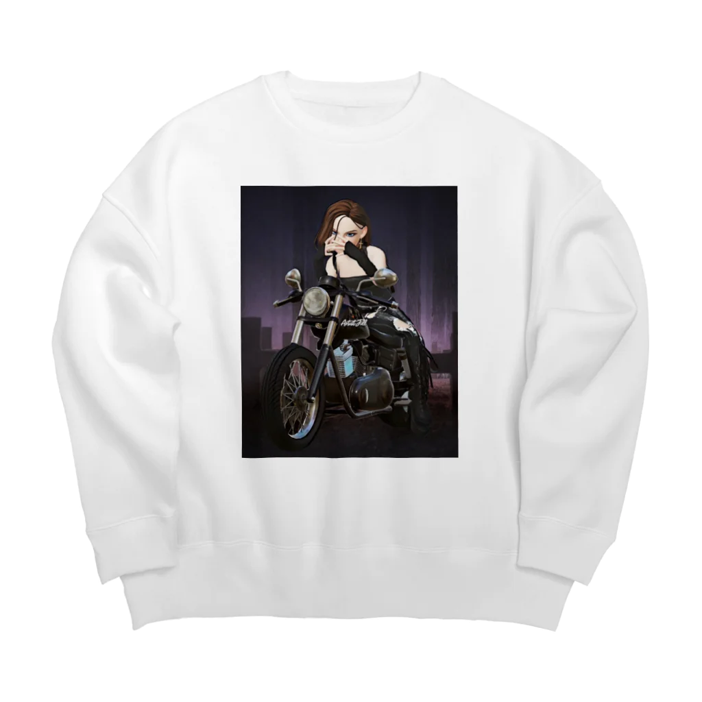 【ホラー専門店】ジルショップのCool woman Big Crew Neck Sweatshirt