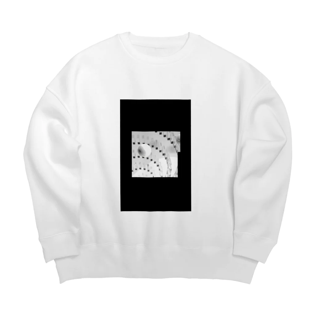 🈂のレンダリング途中で辞めた人 Big Crew Neck Sweatshirt