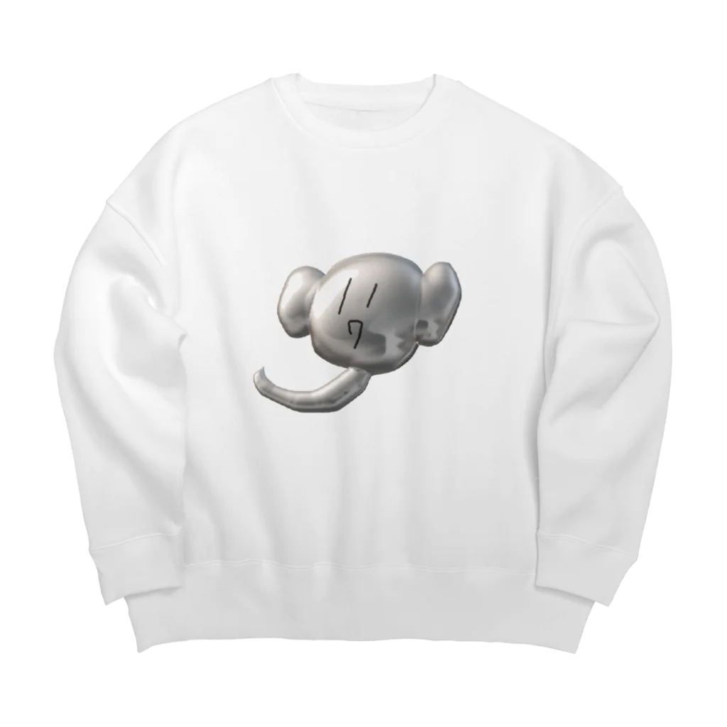 顎象本舗のあごぞうくん Big Crew Neck Sweatshirt