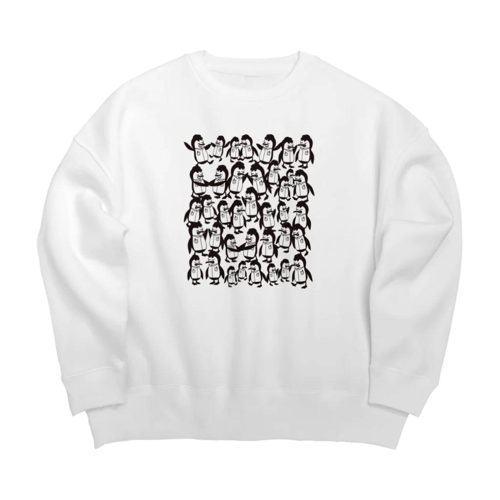 ロゴTシャツのひよこ堂のペンギン PENGUIN 集合プリント Big Crew Neck Sweatshirt