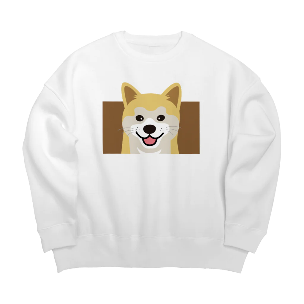 まみおデザインの秋田くん Big Crew Neck Sweatshirt