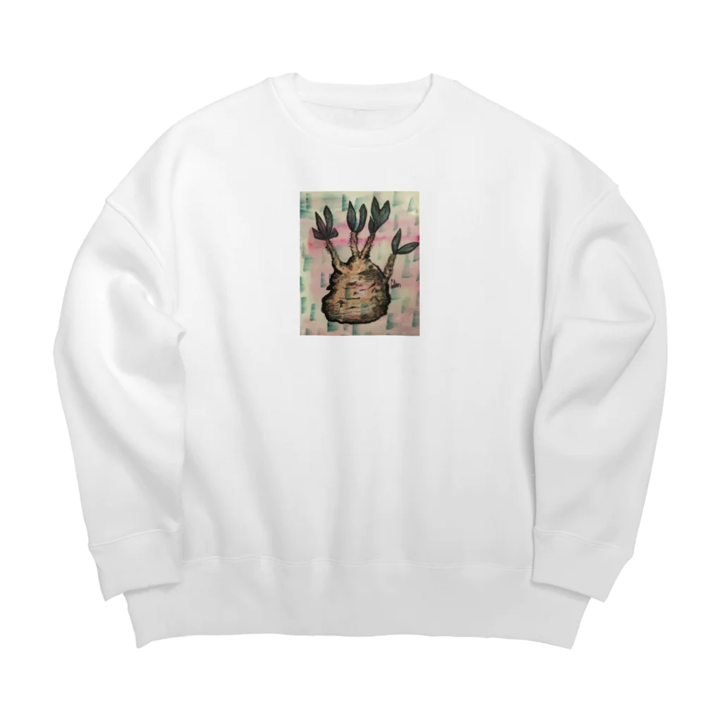 植物雑貨専門店＠ぴざぁるのグラキリス　エキゾチックver. Big Crew Neck Sweatshirt