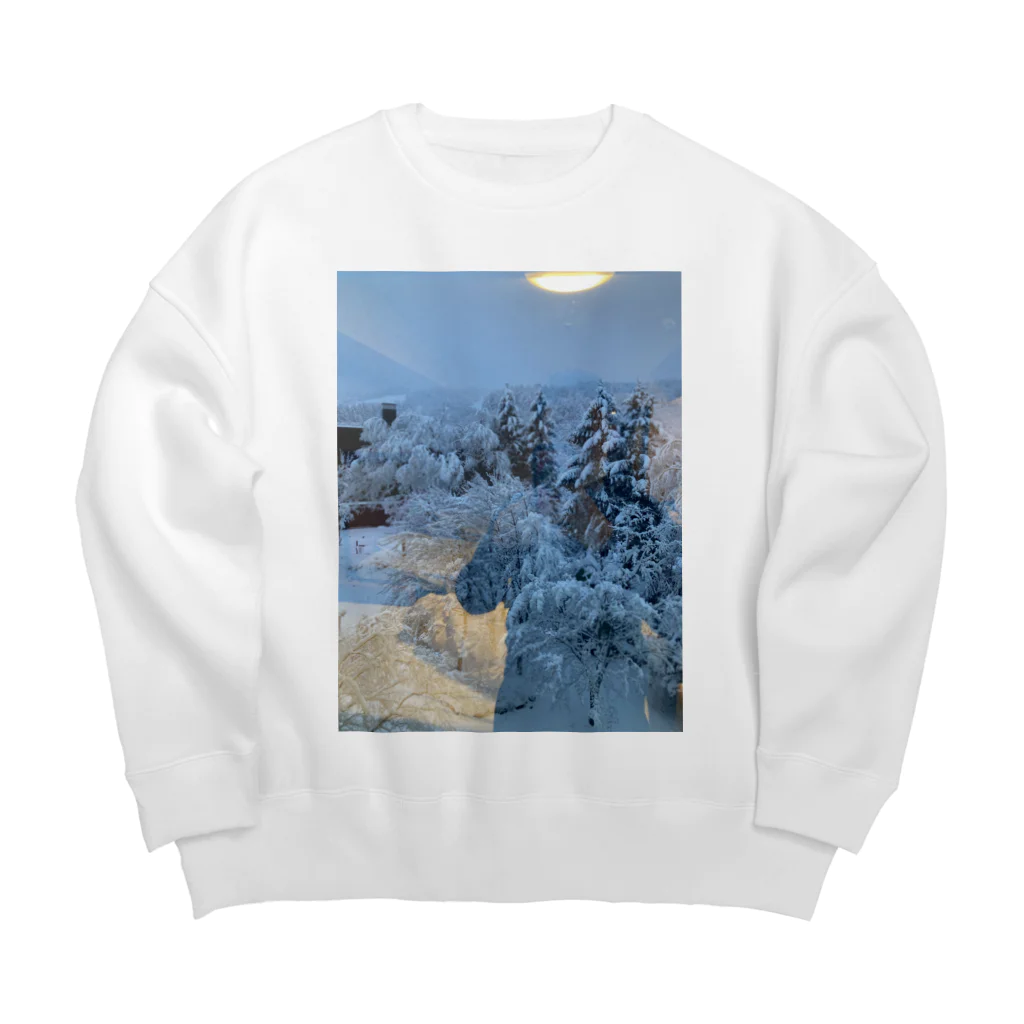 サイコパス☆ズヤカ杉山の雪林 Big Crew Neck Sweatshirt