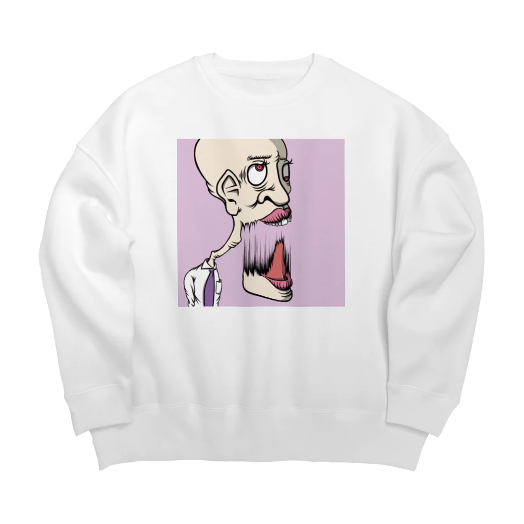 日高げのむのギャグマンガマン Big Crew Neck Sweatshirt