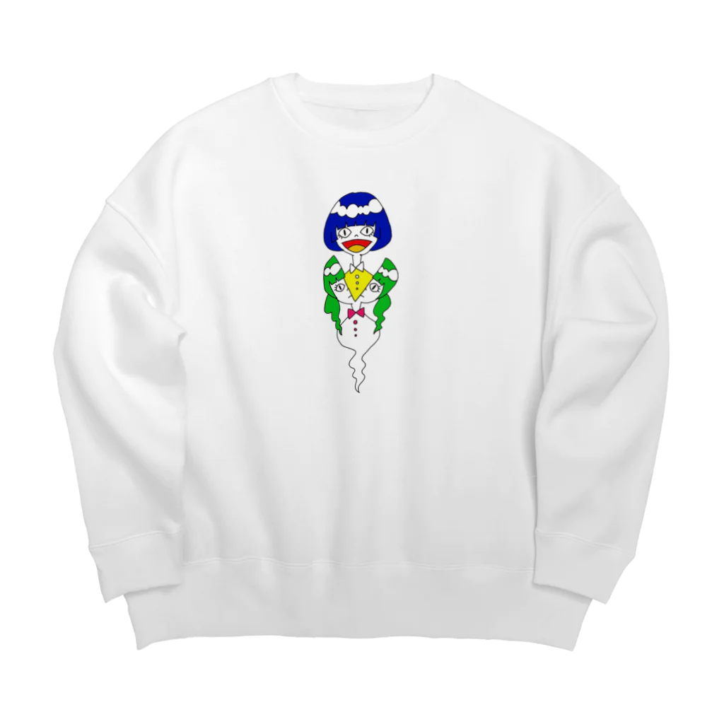 せナんス nonsense SHOPのパッカンガール1 Big Crew Neck Sweatshirt