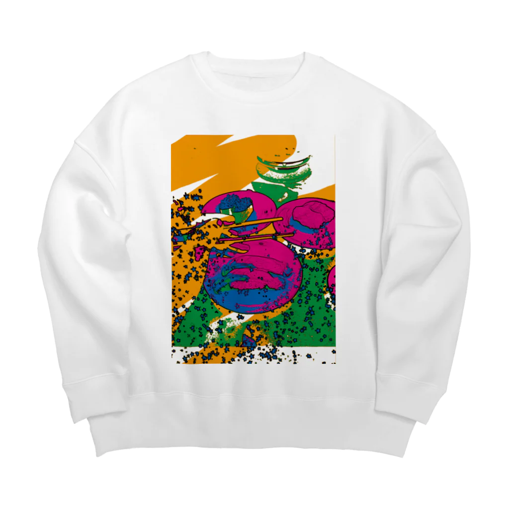 I'mバンギャルちゃんのすし Big Crew Neck Sweatshirt