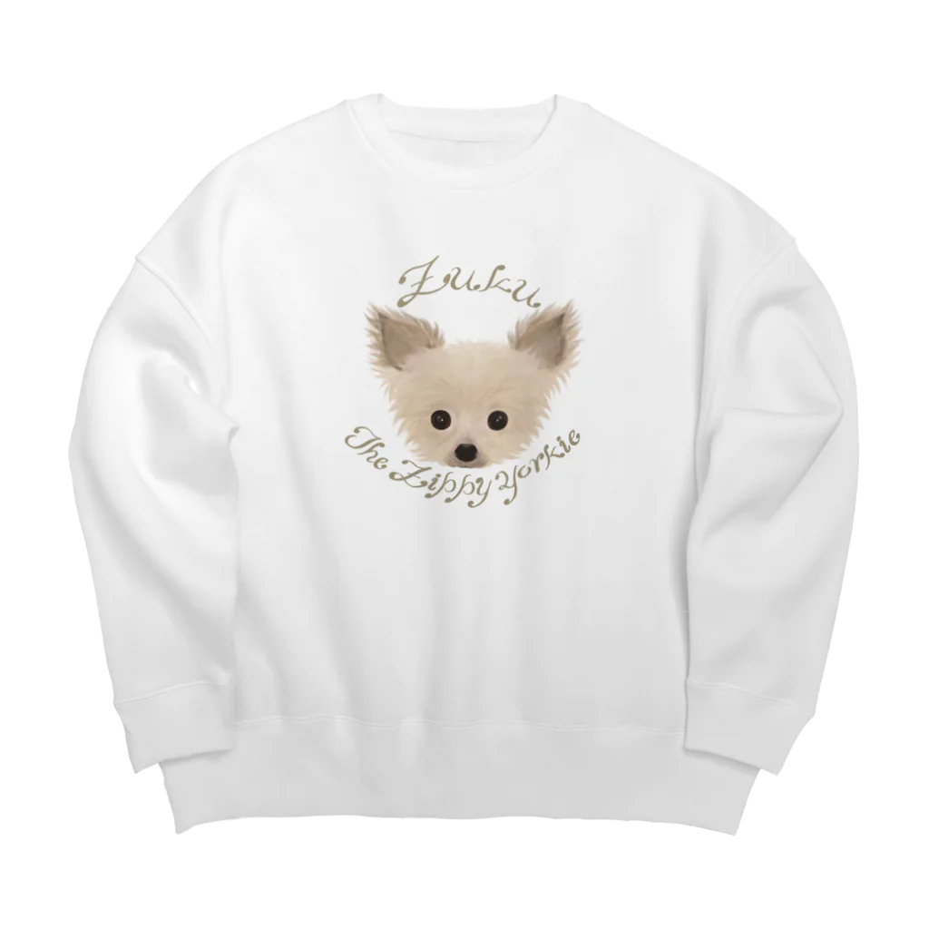 やまかわようこの陽気なヨーキーズック Big Crew Neck Sweatshirt