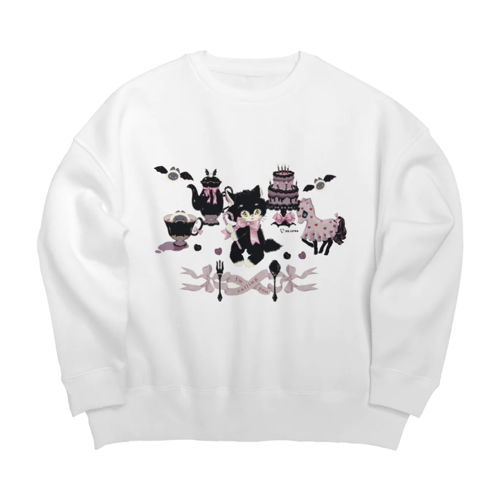 かわうそ🐹Ms LUTRAのI'm calling you Big Crew Neck Sweatshirt