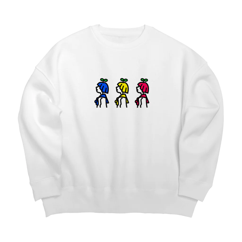 こんぺいのミツバ Big Crew Neck Sweatshirt