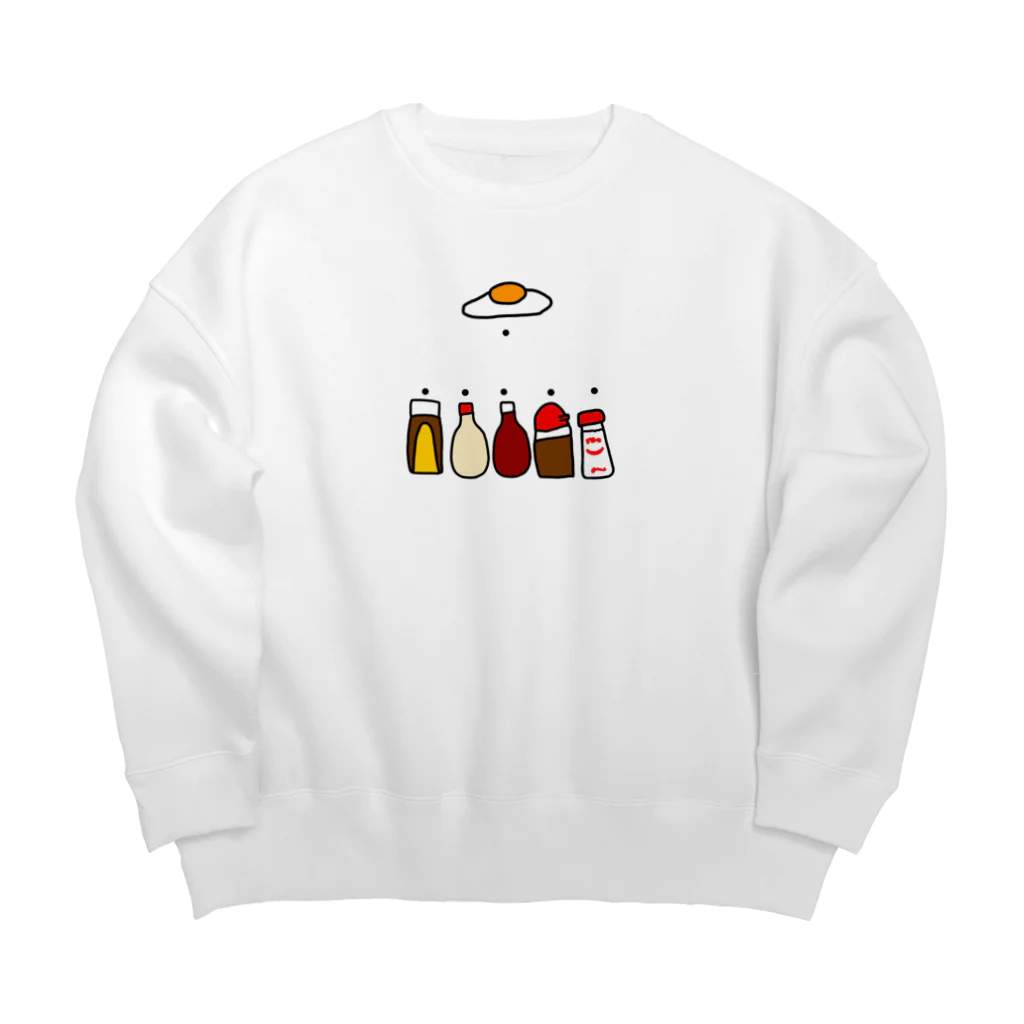 ＋Whimsyのめだまやき Big Crew Neck Sweatshirt