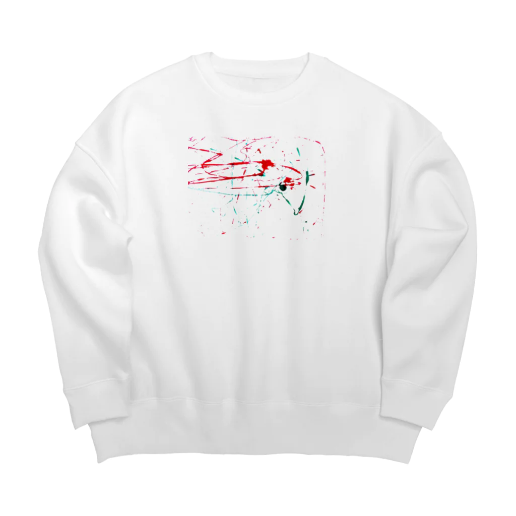 メェメェ屋のみどりくんとあかくん・ツー Big Crew Neck Sweatshirt