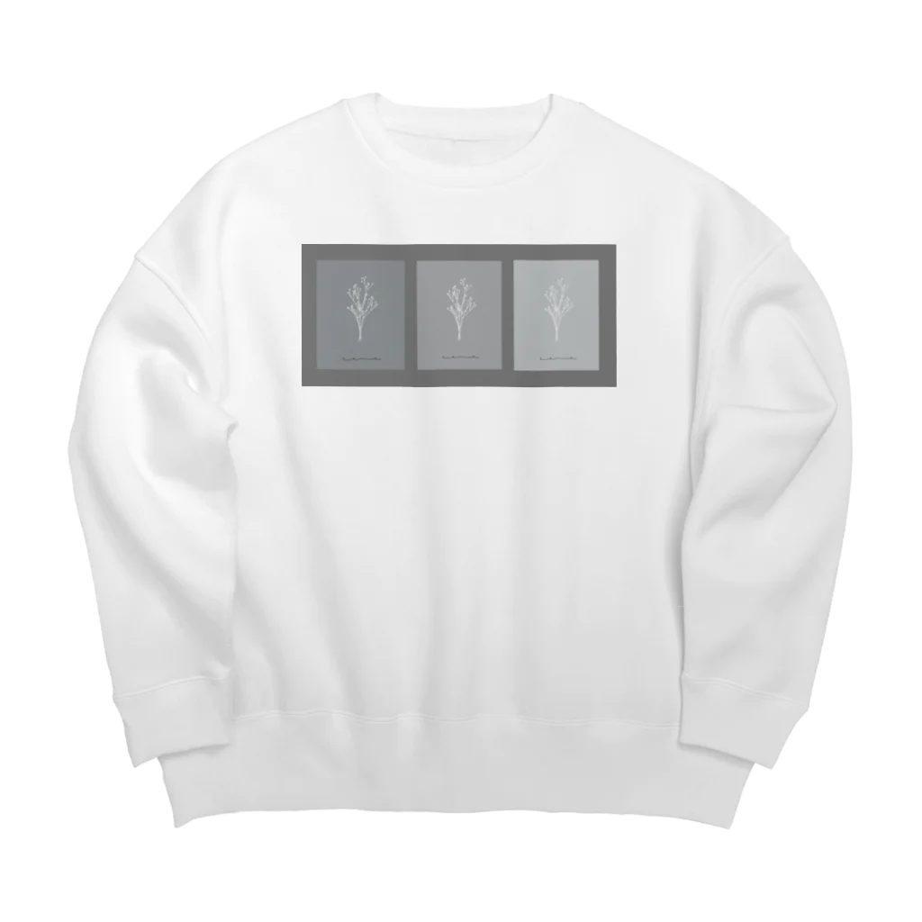 rilybiiの3 frame gray Big Crew Neck Sweatshirt