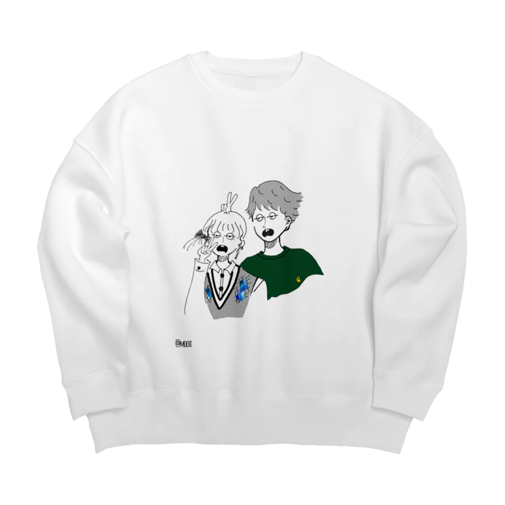 ずんだもちしょっぷの杉並のあべっく Big Crew Neck Sweatshirt