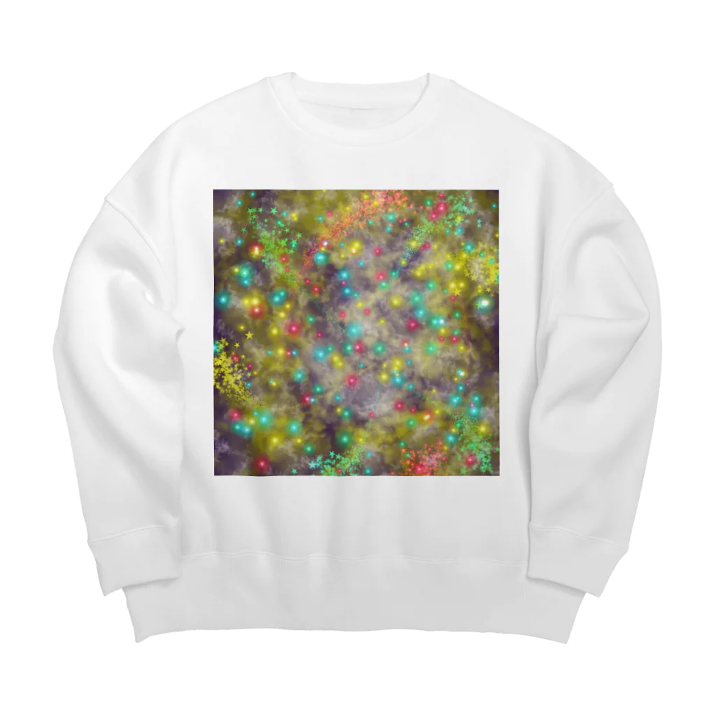 LeafCreateのGalaxyNightNo.14 Big Crew Neck Sweatshirt