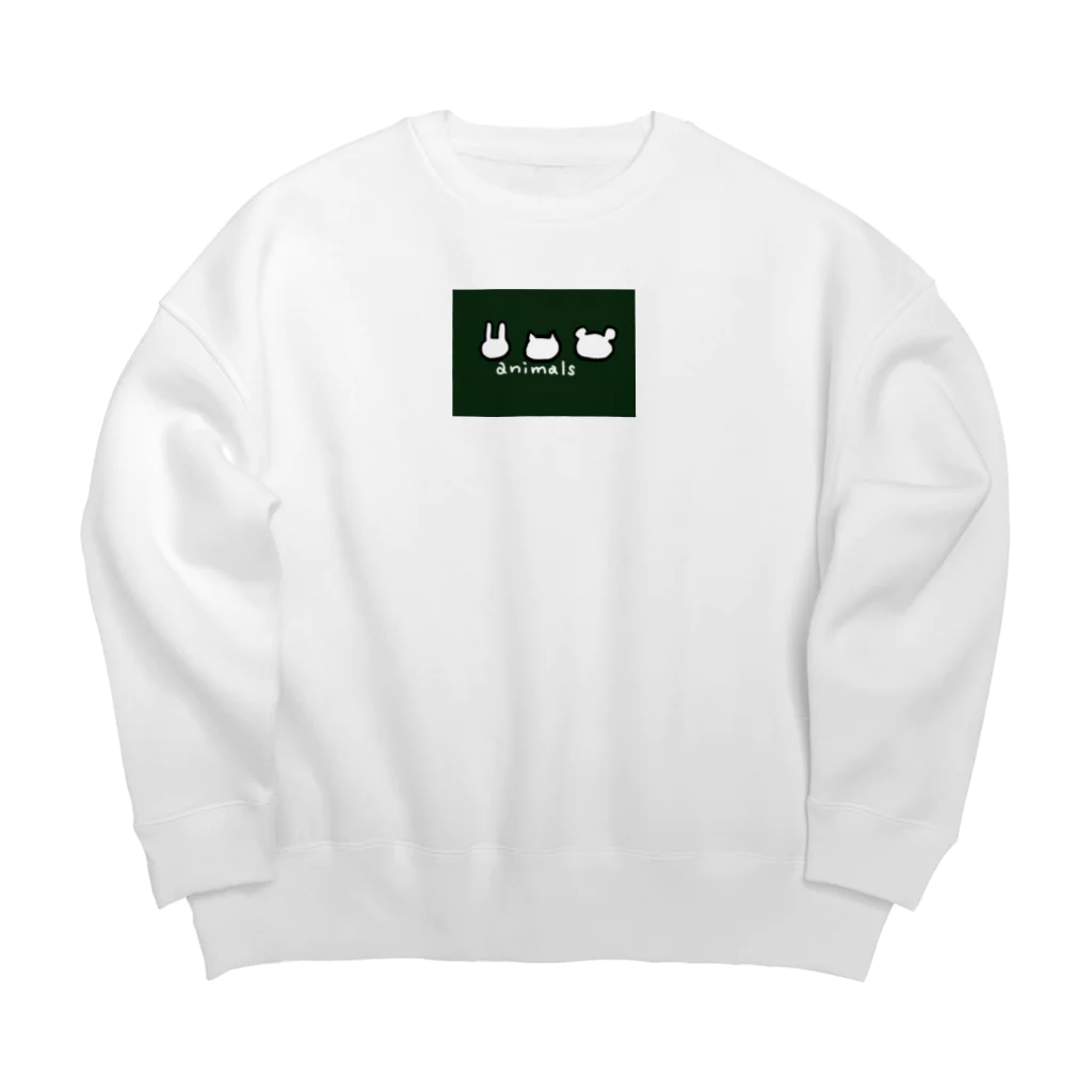 monの遊び場のあに丸 Big Crew Neck Sweatshirt