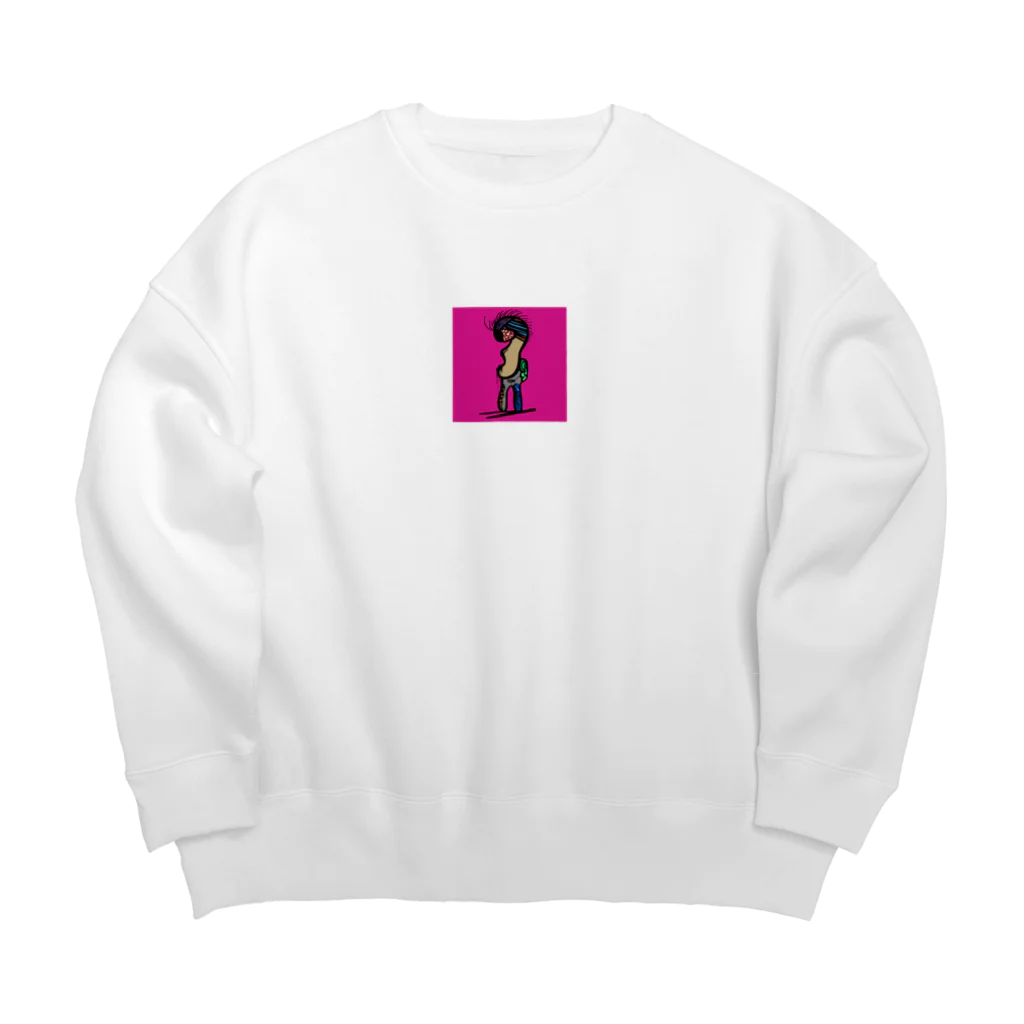 ユウユウオブジサンのハスダクリーチャー001 Big Crew Neck Sweatshirt