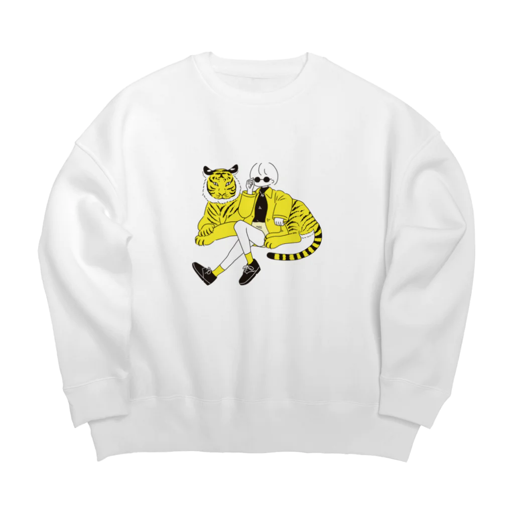 にゅーみづきのタイガーみづき Big Crew Neck Sweatshirt