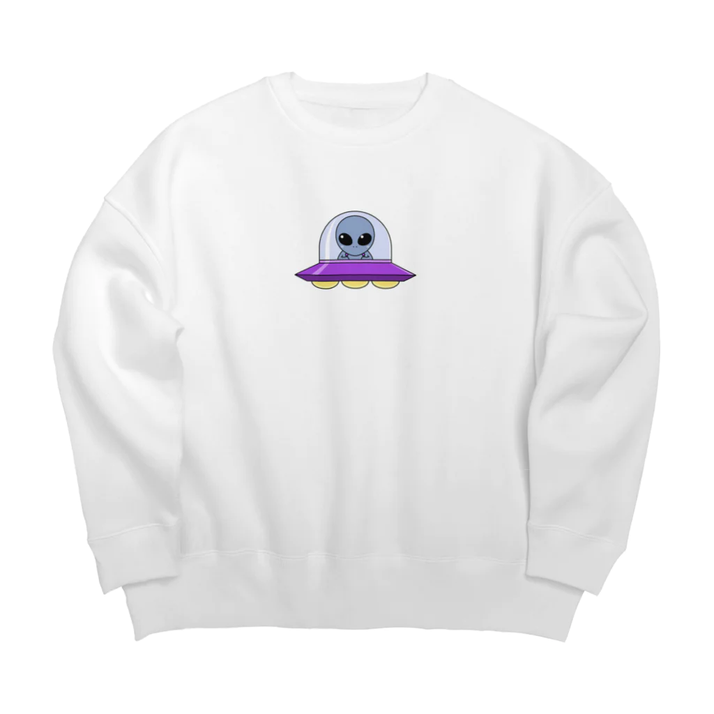 あいすくりーむ🍦の👽 Big Crew Neck Sweatshirt