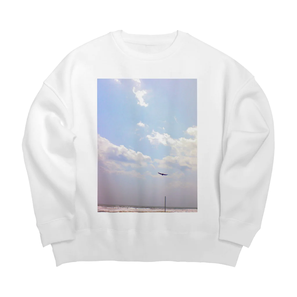 空屋　sorayakusakaの200705031110000　空 Big Crew Neck Sweatshirt