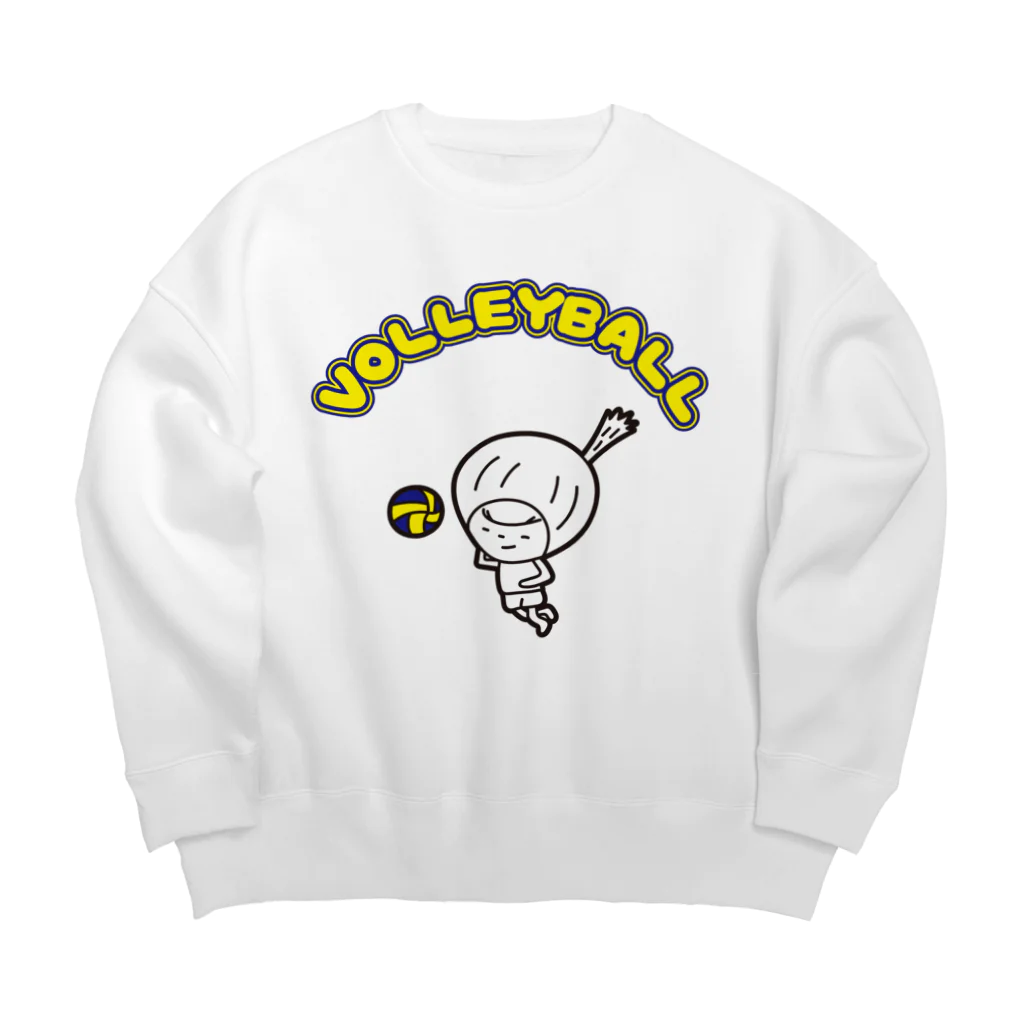 きくのらくがきのバレーボール　きく Big Crew Neck Sweatshirt