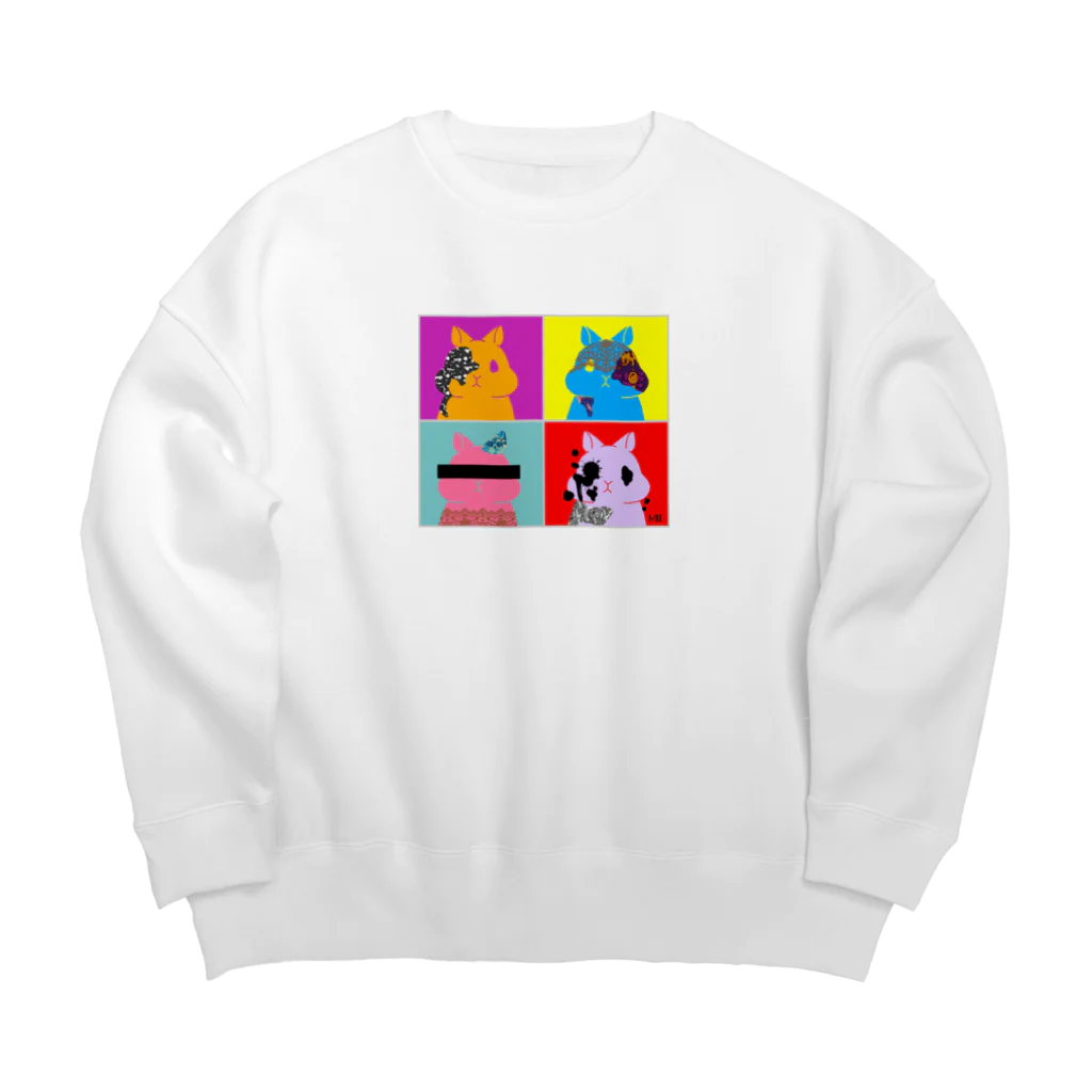 Miiiさんのウッサ氏【pattern】 Big Crew Neck Sweatshirt