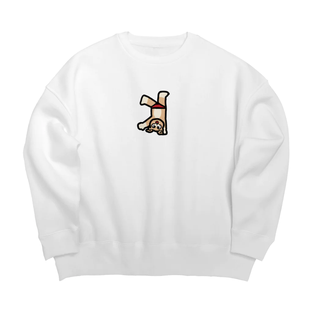 中島トムヤムクンの犬のバケモン Big Crew Neck Sweatshirt