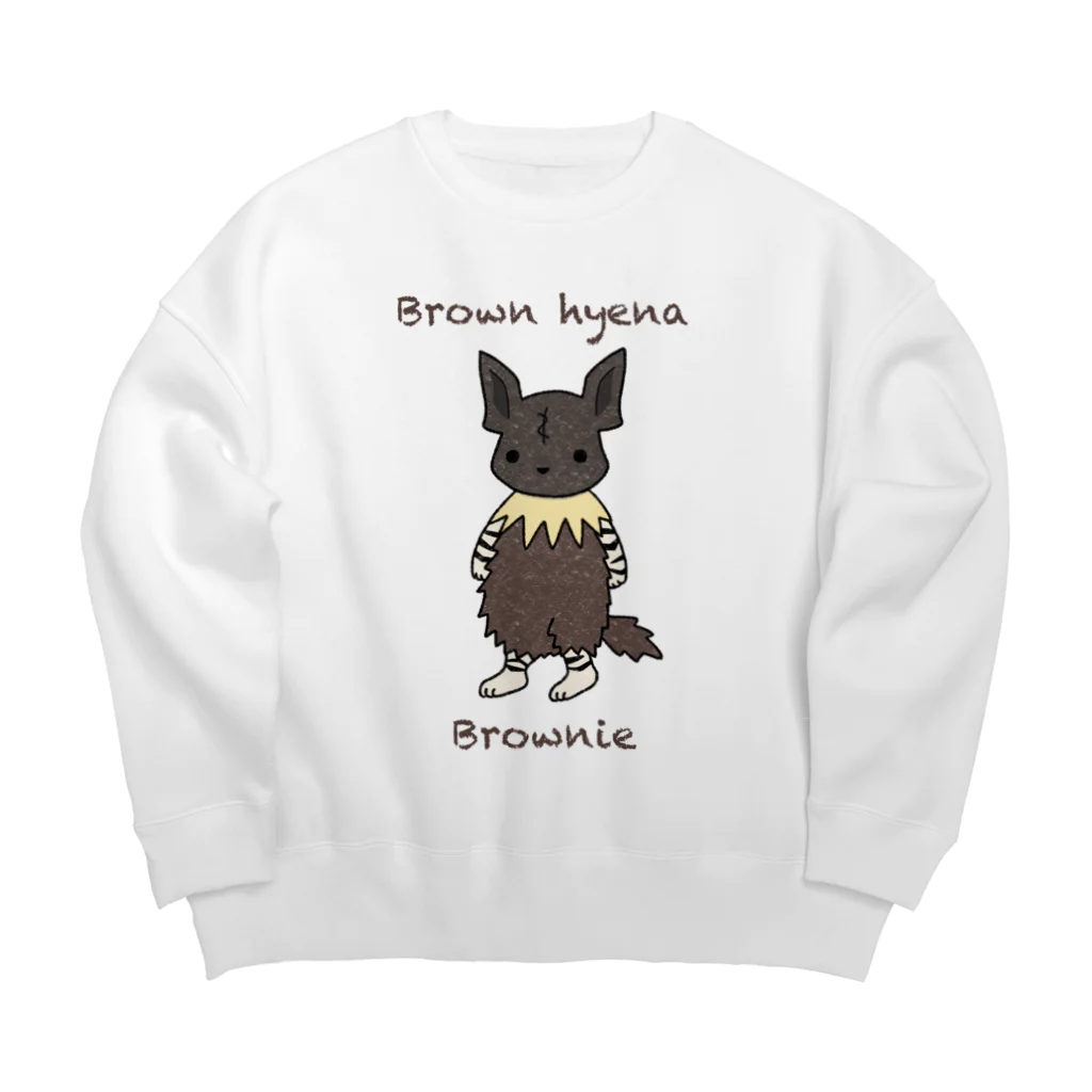 有限会社サイエンスファクトリーのカッショクハイエナのブラウニー Big Crew Neck Sweatshirt