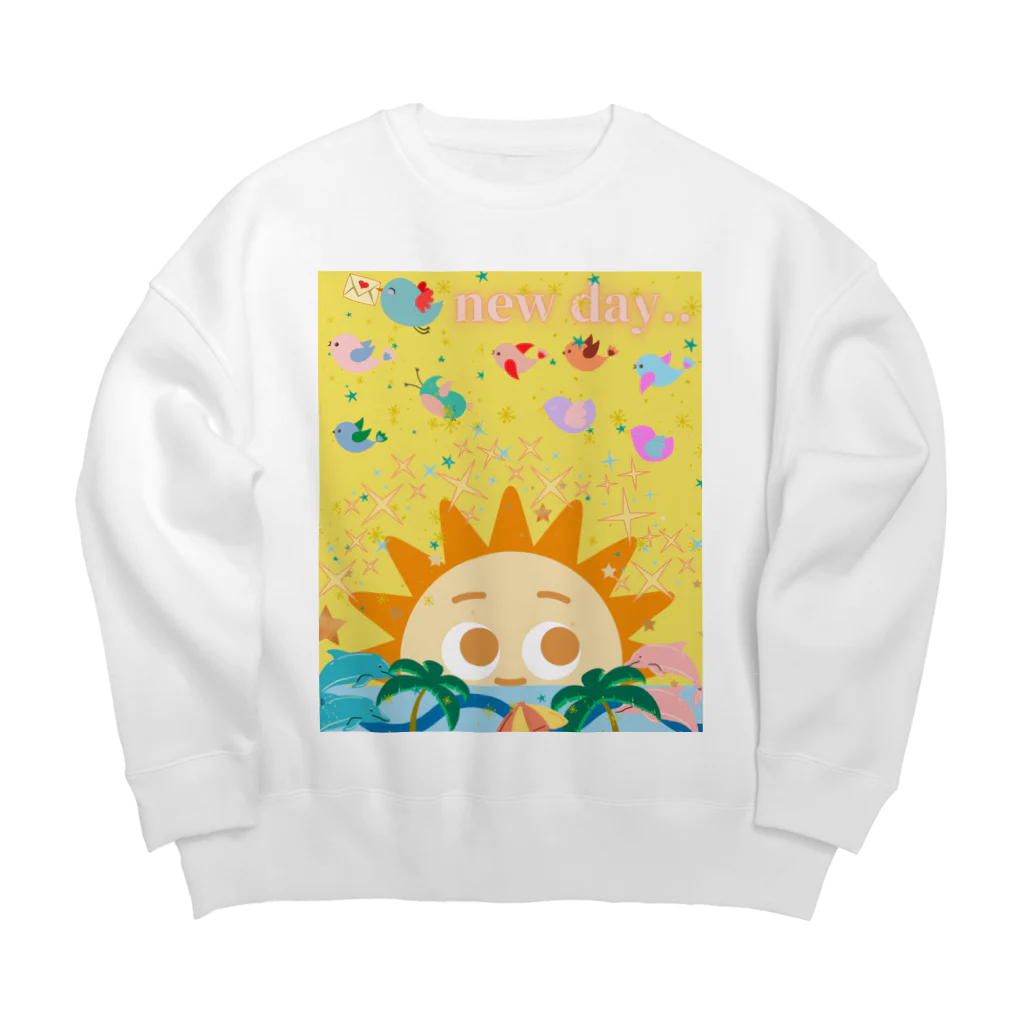 IzumiracleのNew Day Big Crew Neck Sweatshirt