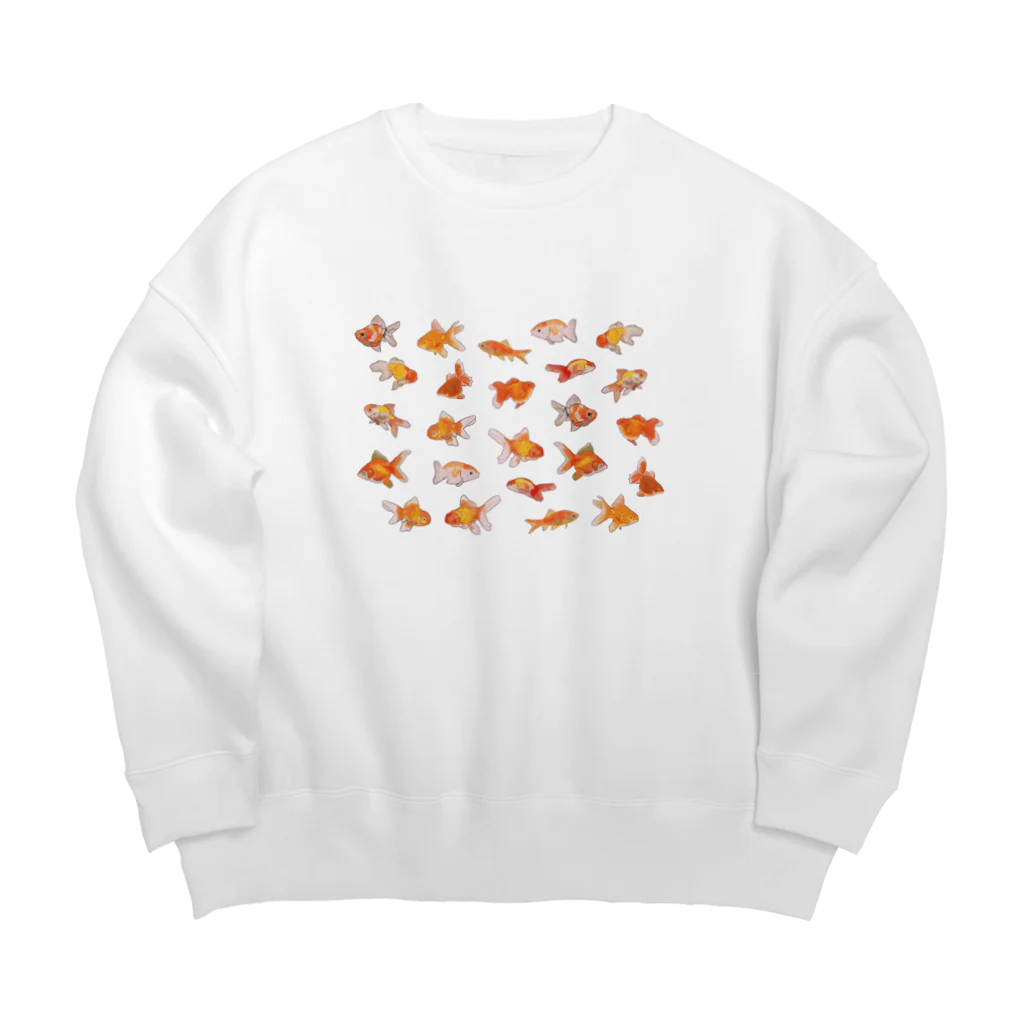 puikkoの金魚集合 Big Crew Neck Sweatshirt