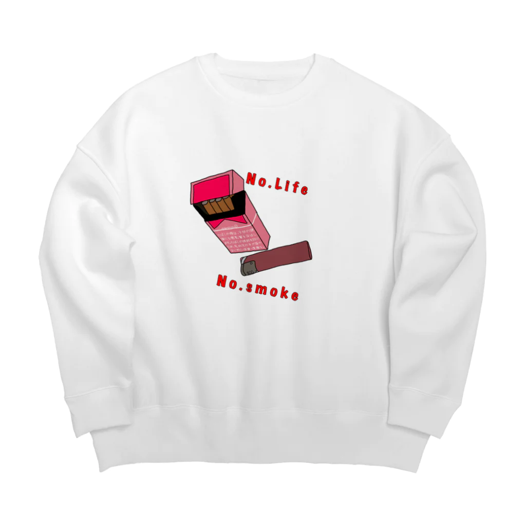 NoLIFE.No×××のSmoking Big Crew Neck Sweatshirt