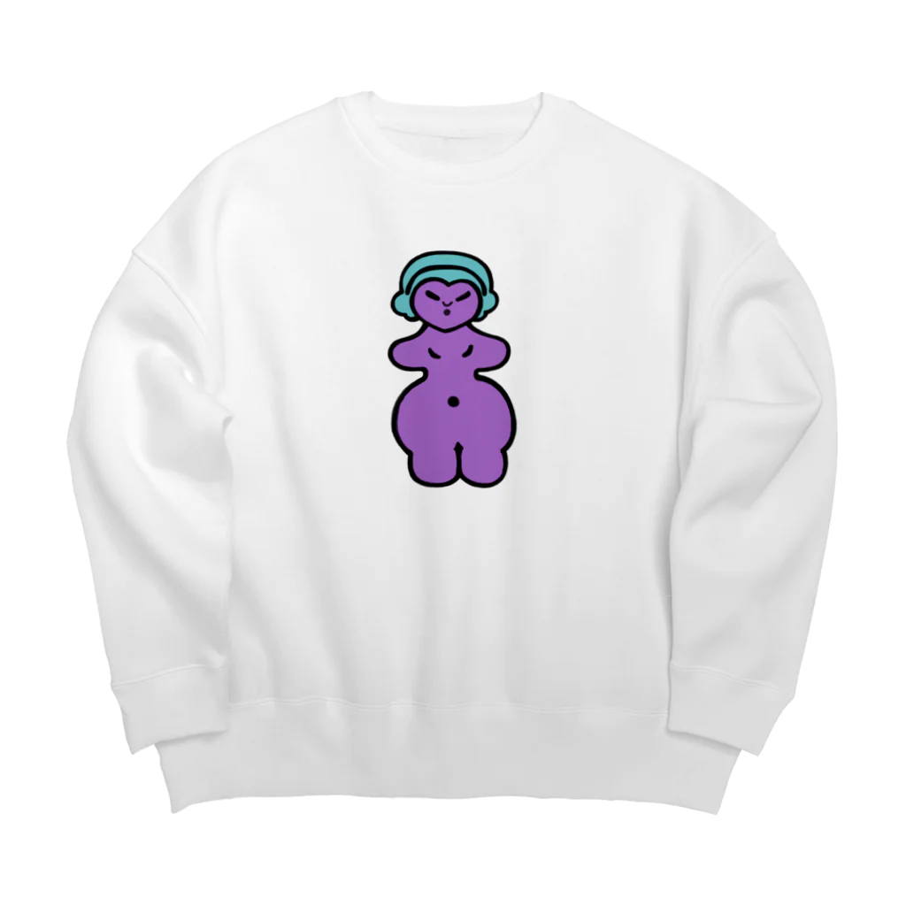 たのしいおみせやさんの縄文のビーナス Big Crew Neck Sweatshirt