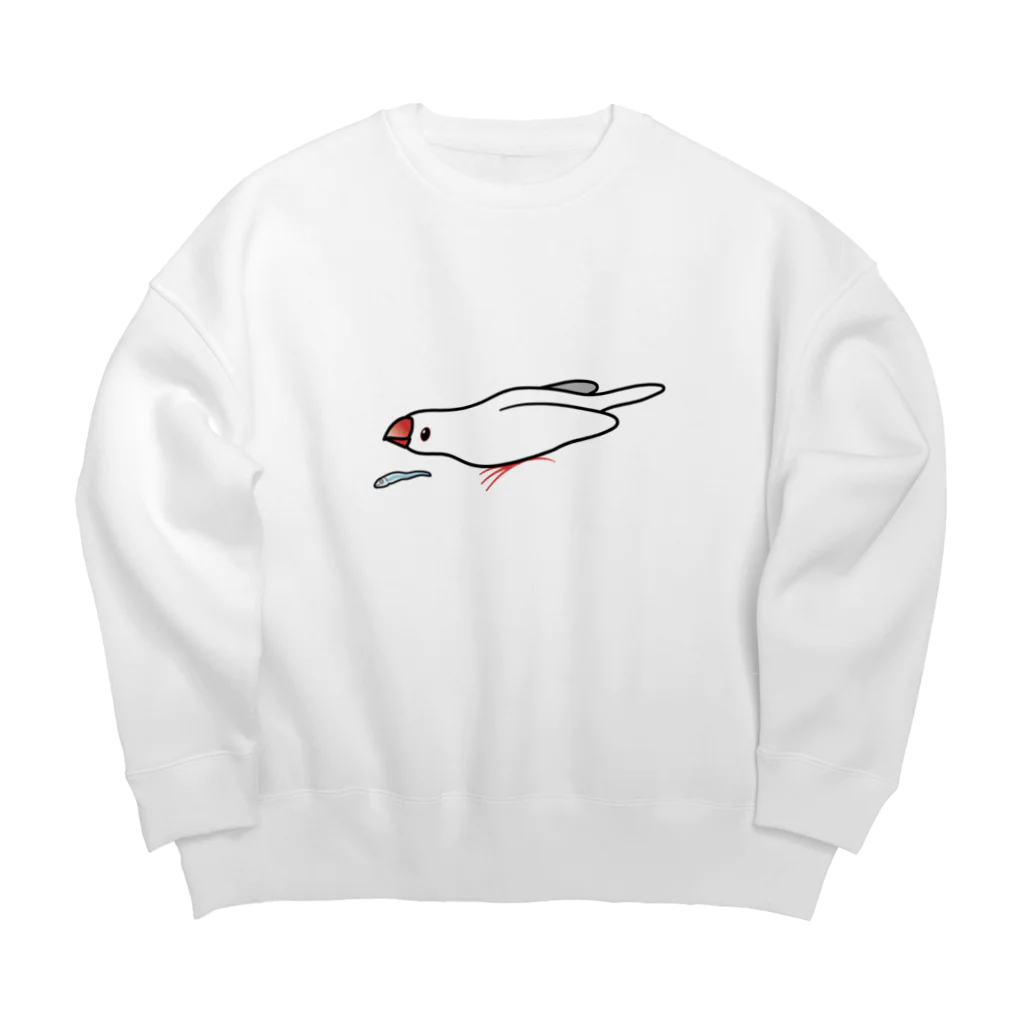 ししゃもぶんちょすのぶんちょとにぼし Big Crew Neck Sweatshirt