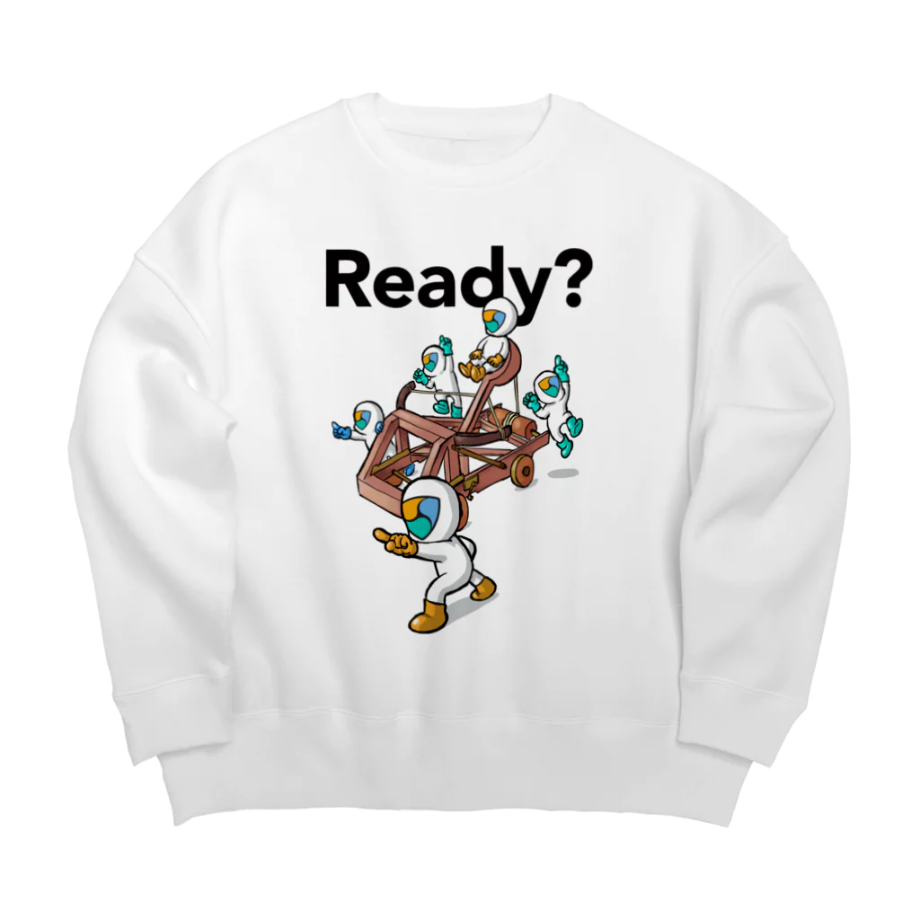 ONIGIRI △ MGの【NEM】 Ready? Big Crew Neck Sweatshirt