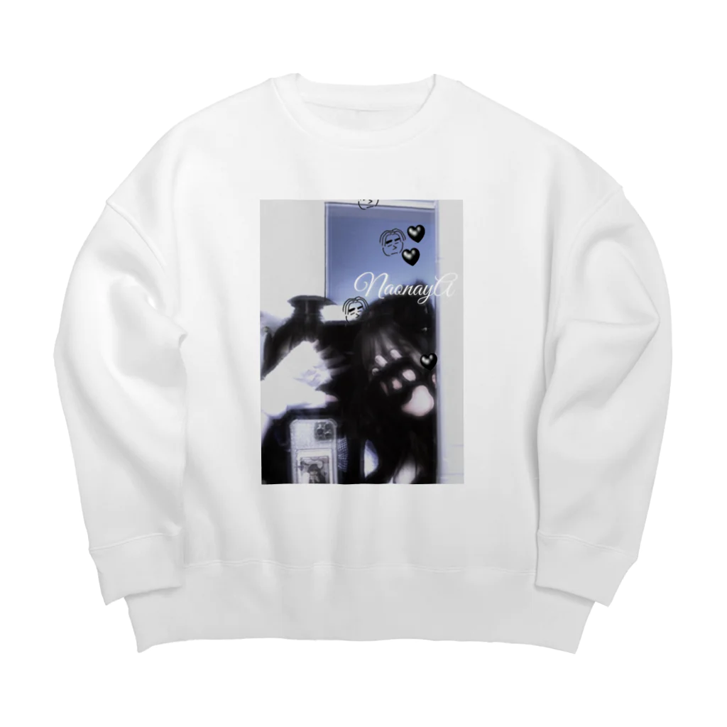 ライチのわたしら Big Crew Neck Sweatshirt