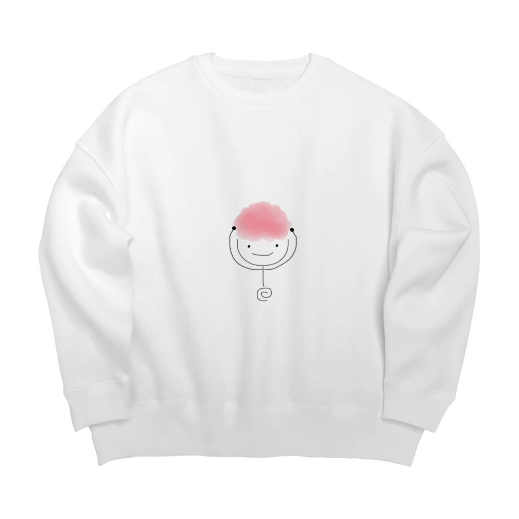 虹のはしっこのアフっ子 Big Crew Neck Sweatshirt