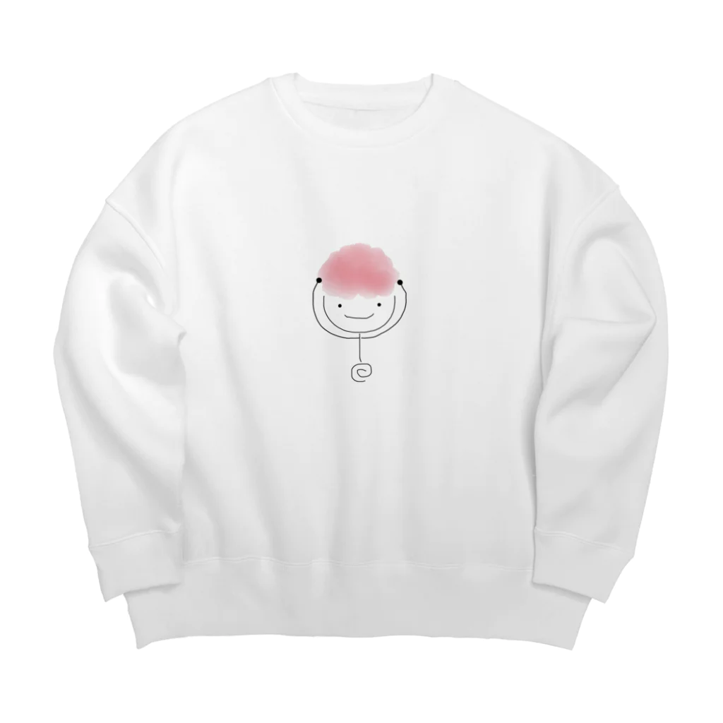 虹のはしっこのアフっ子 Big Crew Neck Sweatshirt