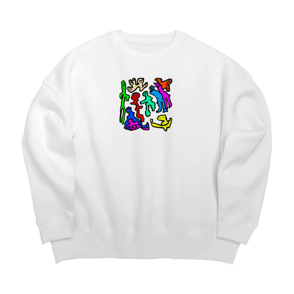 ユウユウオブジサンのハスダクリーチャー002 Big Crew Neck Sweatshirt