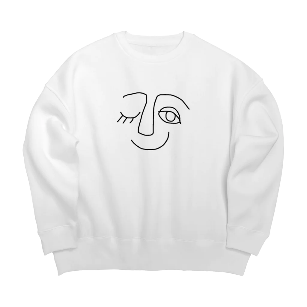 quco galleryのきゅこ Big Crew Neck Sweatshirt