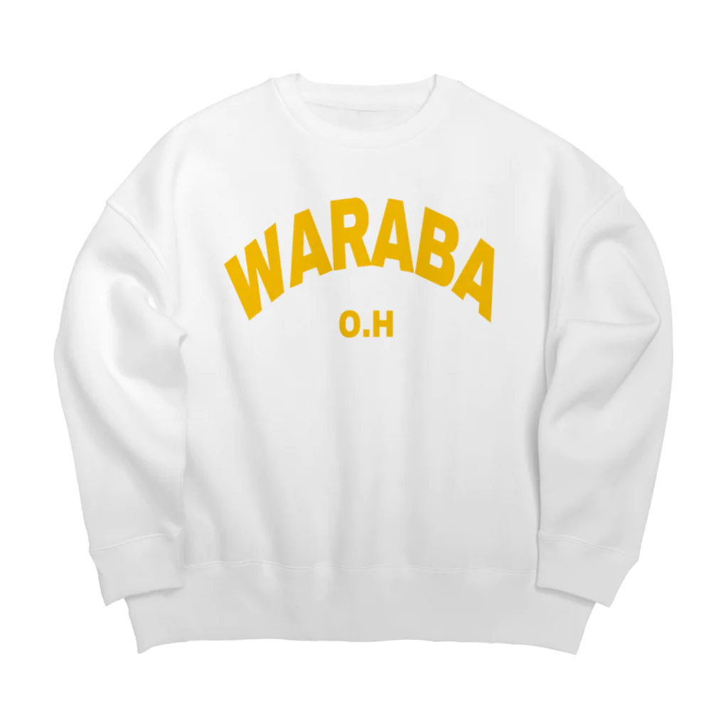 WARABA O.HのWARABA College Logo Yellow  ビッグシルエットスウェット
